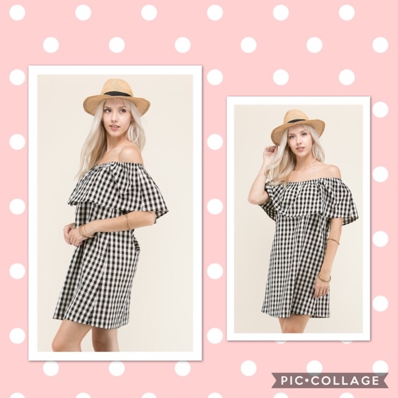 Jackie Pink/White Gingham Dress main image 1